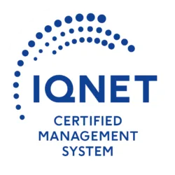 Zertifikat AF CERT MARKS NEGATIVE IQNET Assoc CMYK
