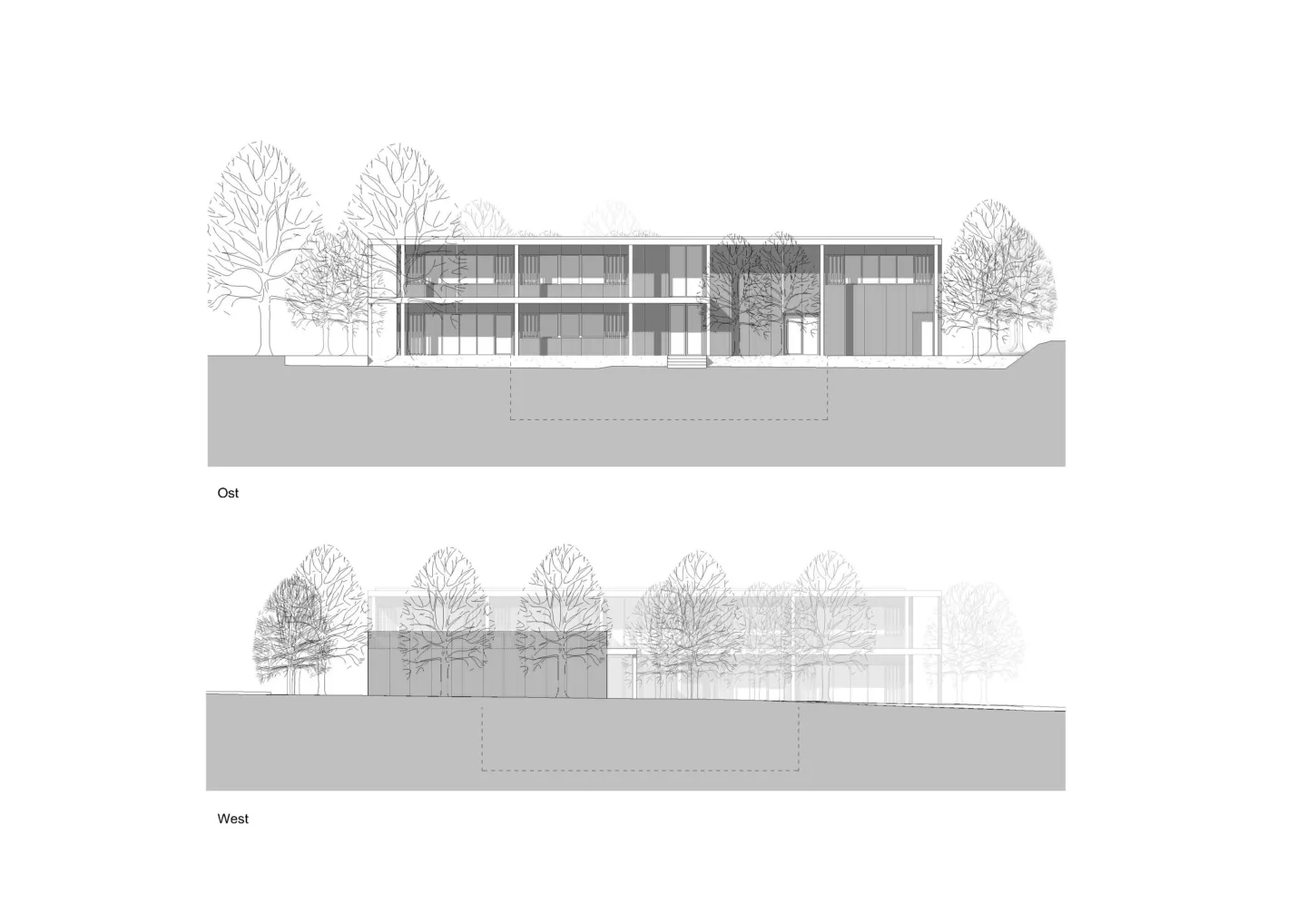 Fassade Ost und West