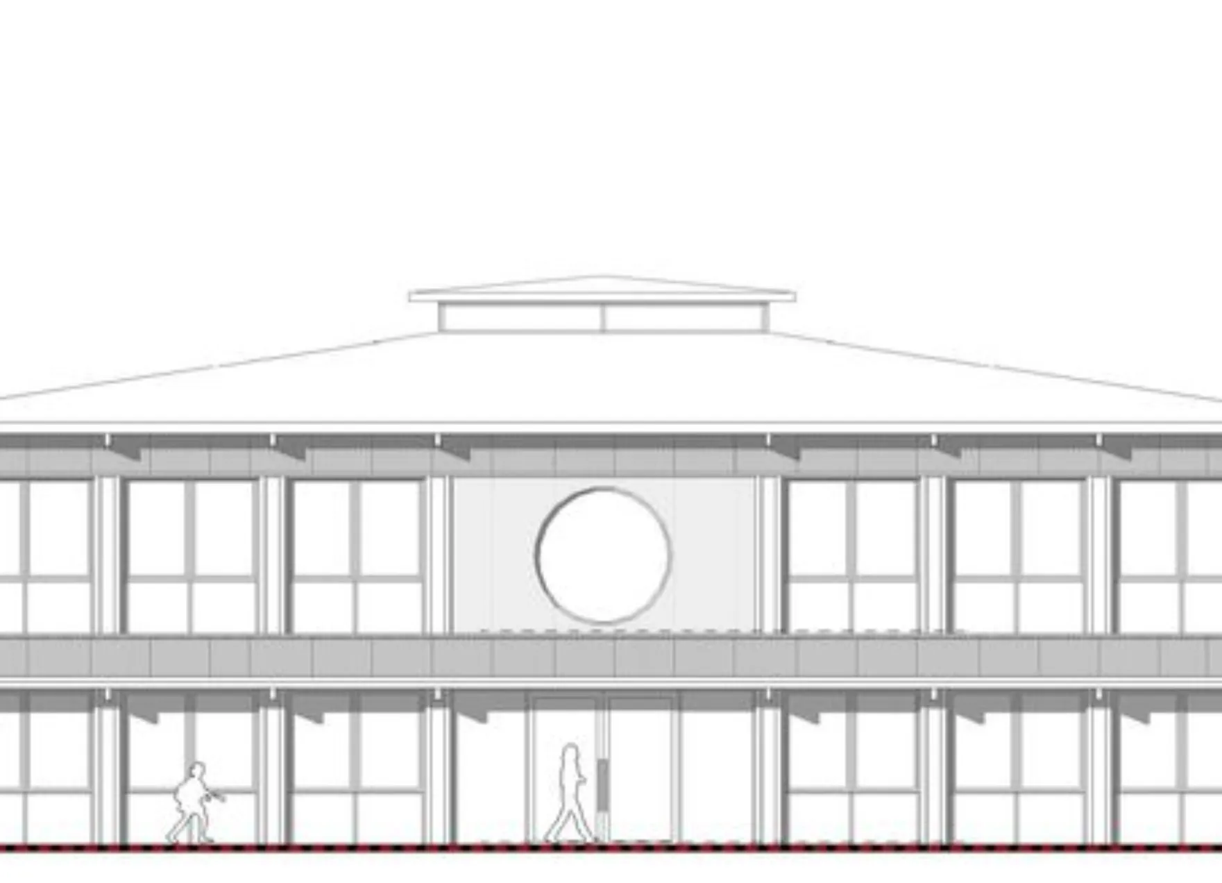 Südfassade Schulhaus Lalden
